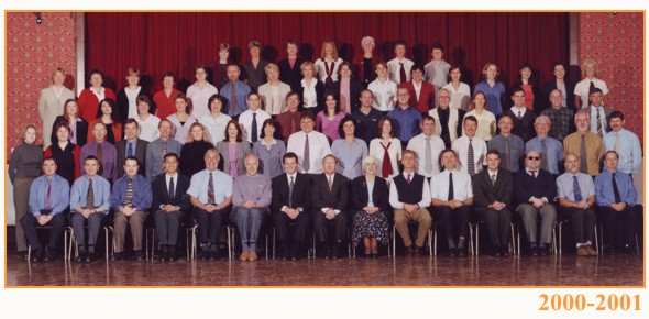 St John's Staff Photograph 2000-2001